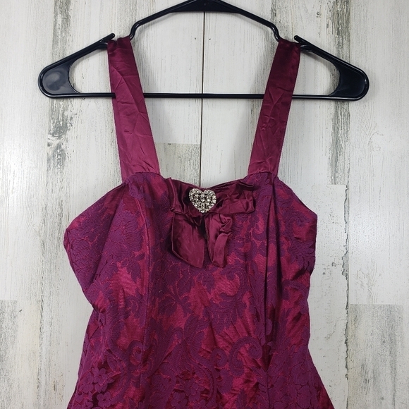 Vintage Next left purple summer mini dress juniors size 3 - Picture 2 of 13